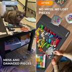 Newverest Gift Bundle of 2: Roll Up Puzzle Mat 1500 pcs & 6-Pack Puzzle Glue Sheets