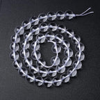 90pcs 4mm AAAAA Natural Clear White Crystal Quartz Beads Round Loose Spacer Beads for Jewelry Making DIY Bracelets Crystal Energy Healing Power Stone 15 Inch(Clear White Crystal Quartz, 4mm)