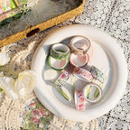 YUBBAEX 10 Rolls Four Seasons Washi Tape Set Green Grass Flowers Masking Decorative Tapes (Spring)