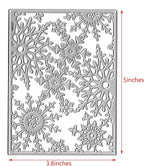 Metal Cutting Dies DIY Merry Christams Embossing Stencil Template Scrapbooking Card Making Mold Photo Album Arts Crafts Tools (Christmas Snowflake-9.8x13cm)