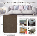 KING MOUNTAIN Fine Linen Repair Patches, Self-Adhesive Linen Fabric Patches, 8X11 inch 2 PCS, Multi Color, Can be Used for Linen Sofa Repair and Linen Clothes Repair(Dark Brown,8" x 11"-2PCS)