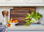 Sonder Los Angeles, Made in USA, Large Thick Edge Grain Walnut Wood Cutting Board with Non-Slip Feet, Juice Groove for Kitchen 20x15x1.5 in (Gift Box Included)