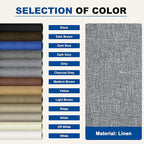 KING MOUNTAIN Linen Repair Patches, Self-Adhesive Linen Fabric Patches, 16X80 inch Extra Size, Multi Color, Can be Used for Linen Sofa Repair and Linen Clothes Repair (Charcaol Grey1.0)