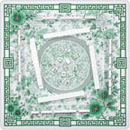 Mahjong Mat for Table 33x33 Inch, No-Crease,Anti-Slip,Noise-Reducing American Mahjong Mat, Mahjong Table Mat with Carry Bag, Neoprene Mahjong Mat for Poker, Card, Board (Green)