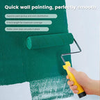 VOOMEY 9 Inch Foot-Operated Paint Tray，Paint Roller Frame,12 Pcs Paint Tray Liner with 4 Set Paint Roller Trays，House Painting Supplies