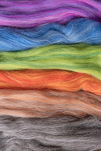 Kondoos Multi Colored Natural Wool roving, 1 lb. Best Wool for Needle Felting, Wet Felting, handcrafts and Spinning. (Candy, 1lb)