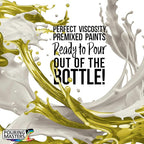 Pouring Masters Lemon Zest Metallic Pearl Ready to Pour Acrylic Pouring Paint - Premium 64-Ounce Pre-Mixed Fluid Acrylic Paint - Fluid Art Supplies for Canvas, Wood, Paper, Tile & Rocks