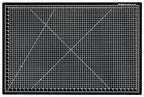 Dahle Vantage 10673 Premium Self-Healing Cutting Mat, 24"x36", 1/2" Grid, 5 Layers for Max Healing, Perfect for Crafts & Sewing, Black