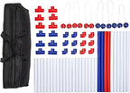 Amazon Basics Ladder Toss Game Set, Red/Blue