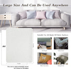 Self-Adhesive Fabric Patches for Sofa and Clothes Repair, 8X11 inch 2 PCS, Multi Color, (8" x 11"-2PCS, White)