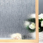 VELIMAX Rain Glass Window Film Privacy Static Window Clings Decorative Glass Sticker for Home Office Removable UV Protection Heat Control 35.4 x 78.7 inches