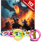 Futhark DND Condition Rings Set: 112 Vibrant DND Condition Markers to Eliminate Confusion - Great DND Gift in Exceptional Storage Box - RPG Accessories for Unforgettable Dungeons and Dragons Nights