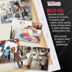 U.S. Art Supply X-Large Stretched Canvas for Painting 36x36 inch Gallery Depth 1-1/2" Thick, 2-Pack - 12oz Acrylic Gesso Triple Primed, Professional Artist Quality, 100% Cotton - Oil, Pouring Paint