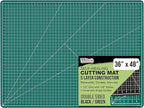 U.S. Art Supply 36" x 48" Self-Healing Cutting Mat 5-Ply - Double-Sided Green/Black Craft Mat, Non-Slip Cutting Mats for Crafts, Sewing, Quilting, Scrapbooking