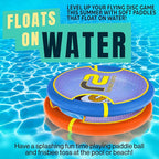Fun Bouncy Paddle & Stringy Ball Toss & Catch Game - Easy to Use for Kids All Ages - Soft Foam Design for Safe Play Indoors or Outdoors - Also Works as Flying Disc - Great Gift Idea for Boys & Girls
