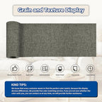 KING MOUNTAIN Linen Repair Patches, Self-Adhesive Linen Fabric Patches, 4 X 63 inch Extra Size, Multi Color, Can be Used for Linen Sofa Repair and Linen Clothes Repair (Dark Grey 1.0)