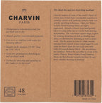 Charvin Artist Colored Chalk Pastels (Set of 48) - Water Soluble, Assorted Pastel Color Sticks for Wet, & Dry Painting