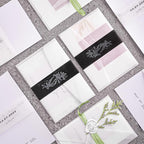 110 Sheets Transparent Vellum Paper - 8.5 x 11in 100GSM Translucent Matte Art Paper for DIY Printing Drawing Wedding Invitations Greeting Cards Decor Gift Wrapping PAP02TP110