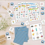 Summer Bingo Cards, Summer Party Bingo Cards for Adults, Hawaiian Bingo Games for Birthday Party Beach Luau Party, 24 Players Party Activity Favor Decoration Supplies, 01