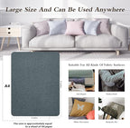 KING MOUNTAIN Coarse Linen Repair Patches, Self-Adhesive Linen Fabric Patches, 8X11 inch, Multi Color, Can be Used for Linen Sofa Repair and Linen Clothes Repair(8" x 11",Blue Dark Grey)