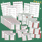 Christmas Friendly Feud Game with 2 Answer Buzzers, Holiday Feud Cards for Family Game Night Fun Trivia Quiz for Xmas Party Office Class Groups Team Building