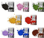 Pifito Oxide Pigment Colorants Sampler - 8 Beautiful Colors for Soap Making Supplies (.25 oz ea) - Red, Blue, Yellow, Pink, Green, Brown, Black, Violet - Bath Bombs Coloring Powder