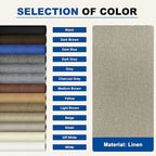 KING MOUNTAIN Linen Repair Patches, Self-Adhesive Linen Fabric Patches, 4 X 63 inch Extra Size, Multi Color, Can be Used for Linen Sofa Repair and Linen Clothes Repair（Khaki1.0