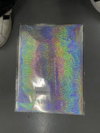 50 Sheets Toner Reactive Foil Sheet for Crafts Paper Holographic Heat Transfer Craft Foil Paper for Scrapbooking Stamping Cardstock Heat Transfer DIY Crafts Accessories 7.9 x 11.4inch