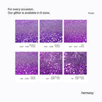 Hemway Glitter for Resin 100g Purple Metallic Crystals for Epoxy Craft Super Chunky Flakes Tumblers Wax Melt