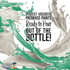 POURING MASTERS Seaglass Green Acrylic Ready to Pour Pouring Paint - Premium 64-Ounce Pre-Mixed Water-Based - for Canvas, Wood, Paper, Crafts, Tile, Rocks and More