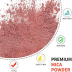Mica Powder - 100g Mica Powder for Epoxy Resin - Metallic Color Pigment for Resin, Soap, Bath Bombs, Eye Shadow, Nails, DIY Crafting Projects etc. (Flash Pink)