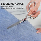 Stainless Steel Fabric Scissors – Professional Senior Tailor Sewing Scissors, Sharp Durable, Easily Cut Multiple Layers Fabrics, 8-Inch