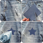 Augshy 29pcs Jean Iron on Patches for Clothing Repair 4.9 X 3.7 Inch Iron on Patches for Clothing