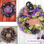 TONIFUL 2 Rolls 10 Inch Lavender Purple Decorative Mesh Ribbbon Rolls, Fabric Mesh for Mesh Wreath Supplies, Front Door Wreath Crafts Tree Decor Christmas NewYears Halloween Decoration (10 yds/roll)