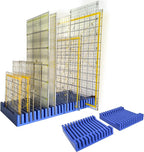 Storage Rack for Quilting Rulers, 12 Slot Ruler Holder Organizer and Storage (4-Pack)