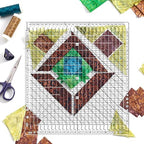 Quilting Ruler- 12.5 * 12.5" Slotted Rulers for Quilting and Sewing Quilt Strip Rulers for Fabric Precise Cutting