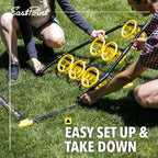 EastPoint 3-in-1 Battle Bag Battle Pack – 1 Easy to Convert Target - Bean Bag Toss Pong, Ladderball, and Battle Bags All in 1 Outdoor Tailgate Game