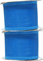 Mandala Crafts Sky Blue Burlap Ribbon 2.5 Inches Wide Jute Ribbons for Crafts - 20 Yds Roll Rustic Burlap Wrap Trim Ribbons for Wreaths Bows Wedding Party Decoration