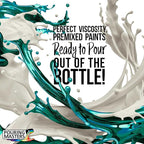 Pouring Masters Magic Aqua/Violet Iridescent Special Effects Acrylic Pouring Paint - Premium 8-Ounce Pre-Mixed Fluid Acrylic Paint - Fluid Art Supplies for Canvas, Wood, Paper, Tile & Rocks
