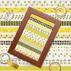 12 Rolls Bee Washi Tape Set, Bumblebee Daisy Masking Tapes, Yellow Black Plaid Polka Dot Decorative Washi Tape for Spring Summer Scrapbook Journal DIY Art Craft Gift Wrapping, 16.4FT
