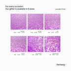 Hemway Polyurethane & Epoxy Resin Glitter 100g / 3.5oz Metallic Crystal Flake Additive for Flooring Jewelry Tumblers Glass Pigment - Fine (1/64" 0.015" 0.4mm) - Lavender Purple