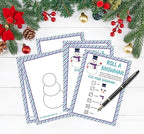 Roll A Snowman Game, Christmas Dice Games for Families & Large Groups-25 Players, Christmas Party Games for Adults, Winter Holiday Decorations White Elephant Gifts Ideas