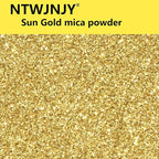 Sun Gold Mica Powder, Natural Shimmer Mica Powder for Epoxy Resin/Candle/Soap/Lip Gloss/Slime/Bath Bombs/Quicksand.Car Paint pigments.Candle Dye,Soap Making Dye,Resin dye.(50g/1.7oz)