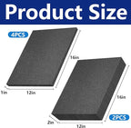 DECOHS 6 Pcs Pick Apart Foam Inserts- 2 Size Pick and Pluck Foam Sheets- Pluck Pre Cubed Foam Pads for Toolbox Game Box Cases Camera Storage Drawer