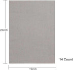 Aida Cloth 14 Count Cross Stitch Fabric,19×28inch (14CT,Oatmeal)