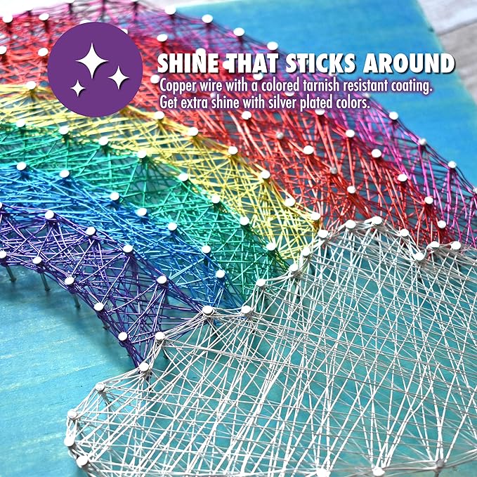 Artistic Wire, 26 Gauge Tarnish Resistant Colored Copper Craft Wire, Dark Blue, 30 yd