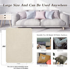 KING MOUNTAIN Coarse Linen Repair Patches, Self-Adhesive Linen Fabric Patches, 8X11 inch Extra Size, Multi Color, Can be Used for Linen Sofa Repair and Linen Clothes Repair(8" x 11",Light Beige)