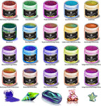 BALTIC DAY 48 Chameleon Mica Powder Set - Includes 8 Interference/Ghost Mica Powders - Color Shift Mica Powder Set