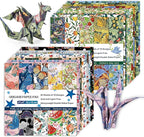 Origami Paper Kit 100 Sheets 6 Inch Square Double Sided Color 20 Vivid Colors for Hand Crafts Origami Paper Arts Creativity.Summer