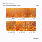 Hemway Polyurethane & Epoxy Resin Glitter 100g / 3.5oz Metallic Crystal Flake Additive for Flooring Jewelry Tumblers Glass Pigment - Fine (1/64" 0.015" 0.4mm) - Copper